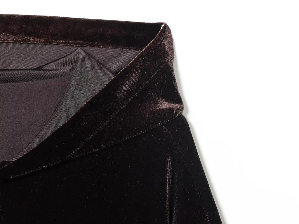 European & American Style Hooded Velvet Coat and Wide-Leg Pants - Autumn Collection