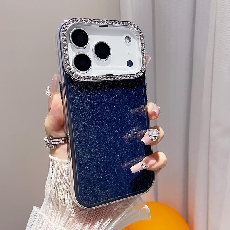 Luxus Glitzer Diamant Strass Handyhülle für IPhone 17 Air 16 Pro Max 15 14 13 12Pro 2 in 1 Stoßfeste Rückabdeckung Caque
