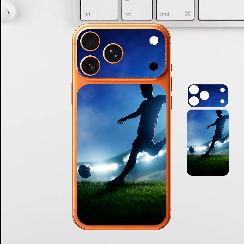 

Интенсивный Спортивный Однотонный Декаль Скин для iPhone17 Pro Max Mini Задняя Пленка Чехол Обертка Защитная Пленка для Экрана Антицарапина Прочная Наклейка iPhone17pro