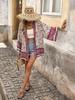 Bohemian Plus Size Women's Printed Cardigan: Loose Resort Sun Protection Cover-up