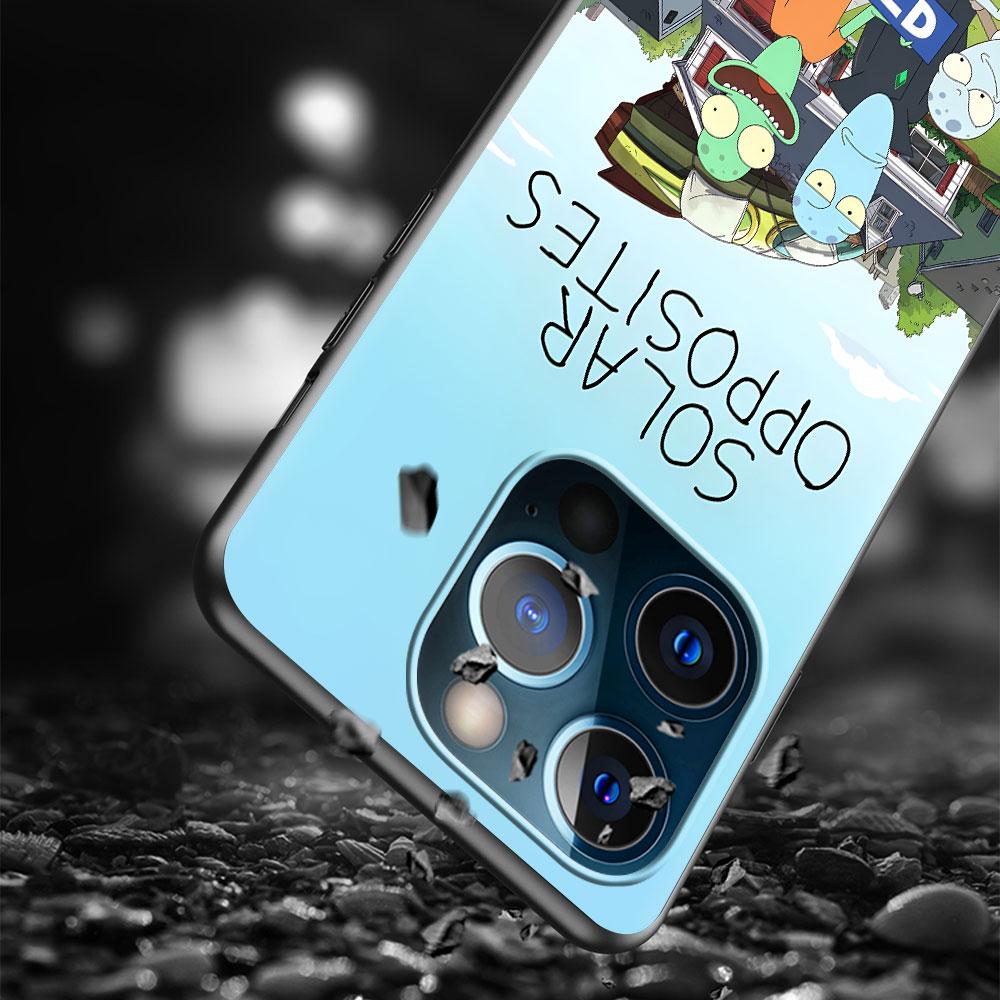 Solar Opposites Case for Apple iPhone 14 11 16 Plus X XS 13 12 Mini XR 15 Pro Max Silicone Black Soft Phone Cover