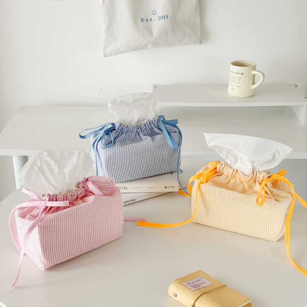 Modern Minimalist Nonwoven Fabric Tissue Box Cover For Kitchen And Dining Decor