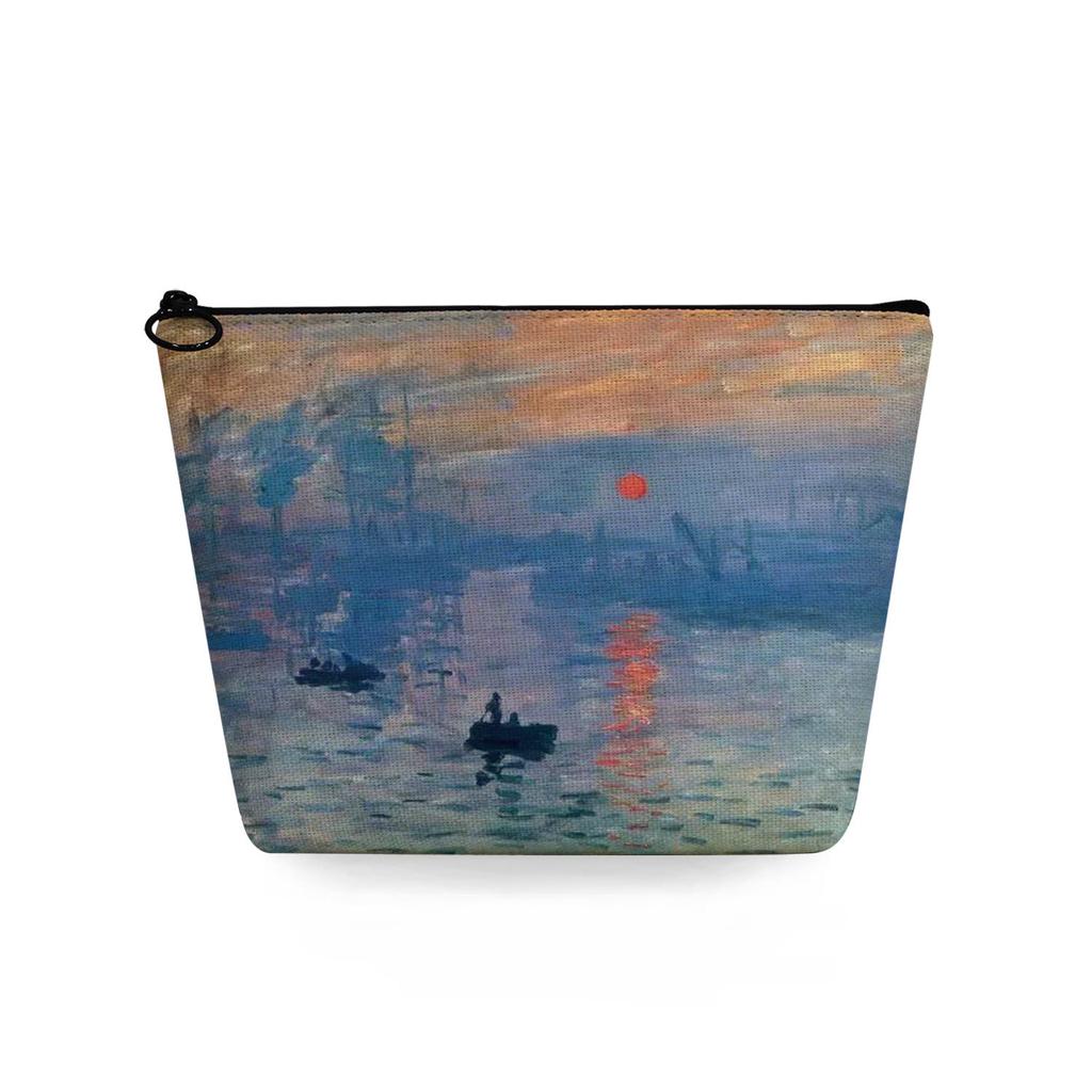 Women Oil Painting Print Cosmetic Bag Toiletries Organize Travel Storage Case 6861