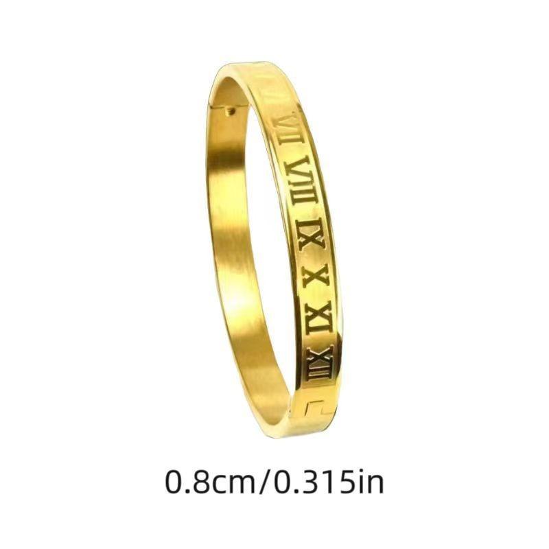 Bracelet Girls Niche Titanium Steel Jewelry Premium Sense Ins Wind Nail Opening Jewelry