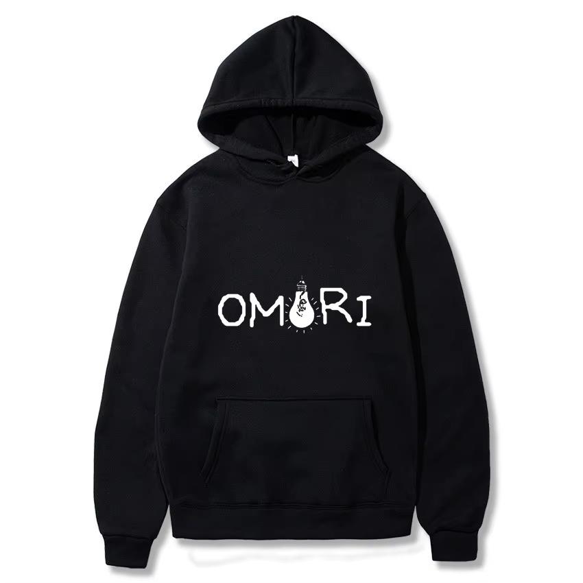 Omori Pullover Hoodie Hooded Pullover Sweatshirt Printed Drawstring Outdoor Trendy Hoodie Fashion Street Casual Men's Wear