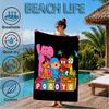 Pocoyo's Colorful Adventure Beach Towel, Quick-drying, Easy to Care for, Suitable for Both Fitness and Beach Vacations,Sports Essential