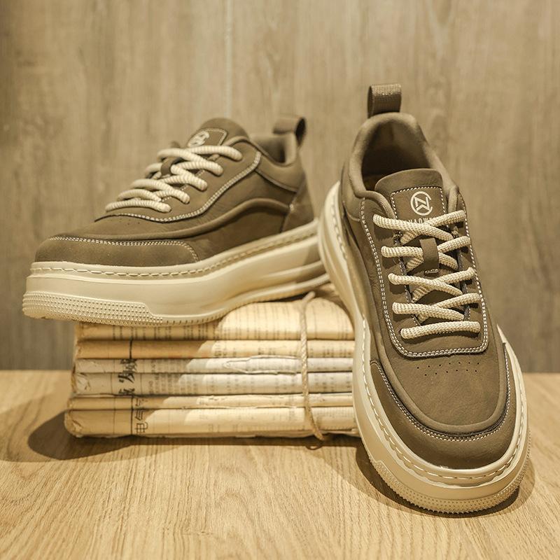 Men's Shoes Summer Breathable Casual Board Shoes Teen Feeling Sports Heightening Trendy Shoes New Fashion