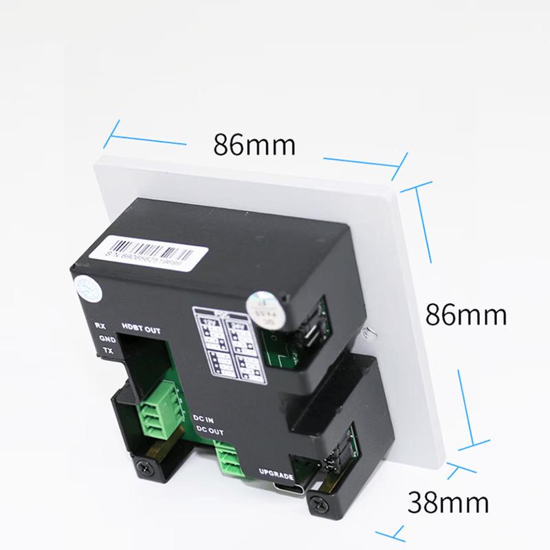 HONGJIAHE HDBaseT HDMI & USB-C Wall Plate Extender