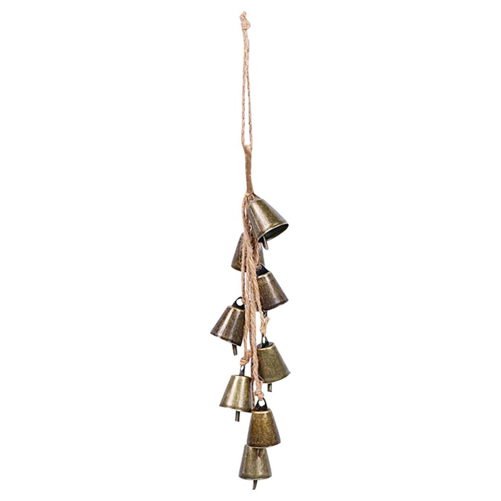 Worn Cowbell Christmas Bell Metal Vintage Bell Decoration Pendant Holiday Decoration Atmosphere Bell (1pc)