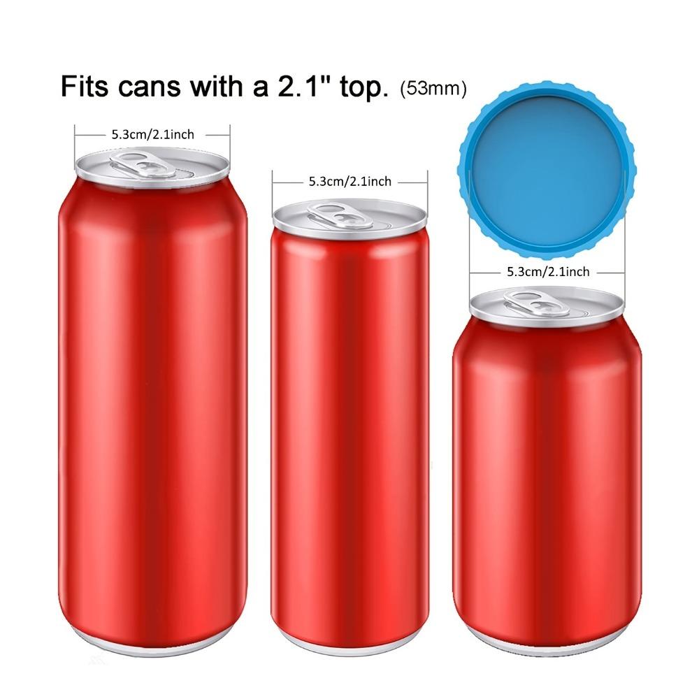 6pcs Silicone Can Lids, Soda Water Silicone Lids, Silicone Sealing Cover, Beverage Beer Can Lids, Drinkware Accessories, 2.5in*0.5in