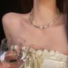 Summer Does Not Fade Pearl Jewelry Necklace Women's High-end Sense Collarbone Chain Niche Design Versatile Pendant