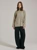 NOUVE Stripe Scarf Knit T-Shirt - Green
