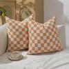 New Checkerboard Grid Single-sided Pillow Cushion Cover Geometric Simple Pillow Cover