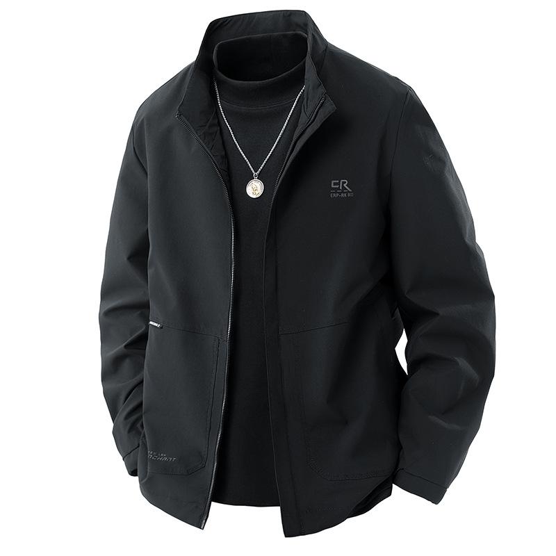 

Куртка Куртка, Мужская Красивая Повседневная Куртка со Стойкой Воротником, Мужская Верхняя Одежда L