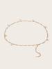 Fashion Heart Faux Pearl Waist Chain With Metal For Summer Womens Party Wear