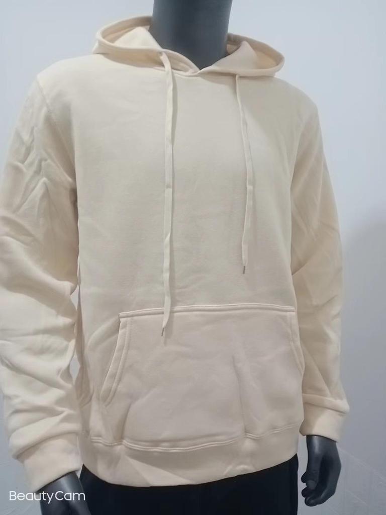 Men's and Women's Plus Size Autumn/Winter Solid Color Casual Hoodie Set