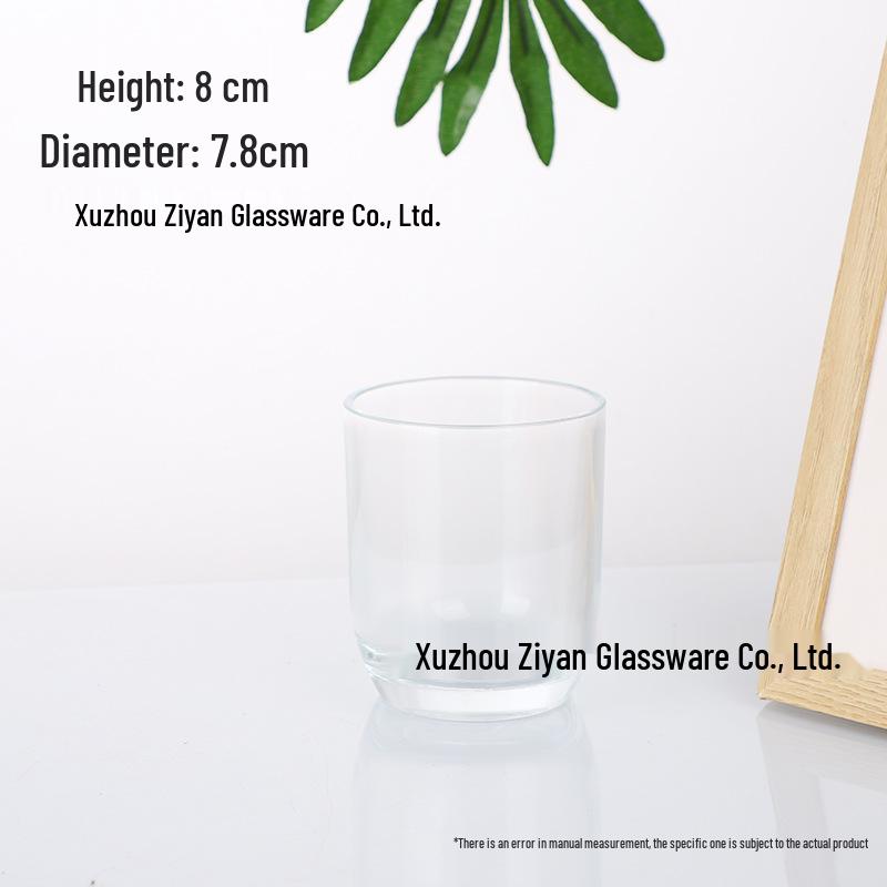 U-shaped Aromatherapy Wax Candle Holder - Transparent Glass Ornament