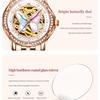 OLEVS Brand Watch Ceramic Fritillary Butterfly Mechanical Watch Fashion Women's Watch Women's Watch