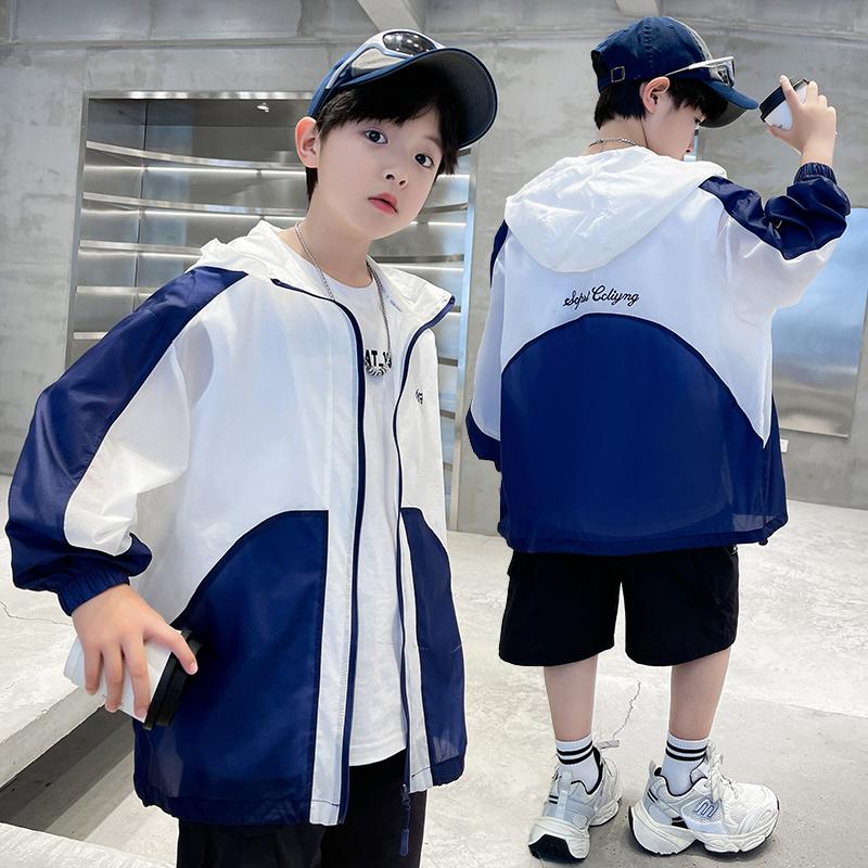 Boys' Summer Thin Sunscreen Clothes Jacket