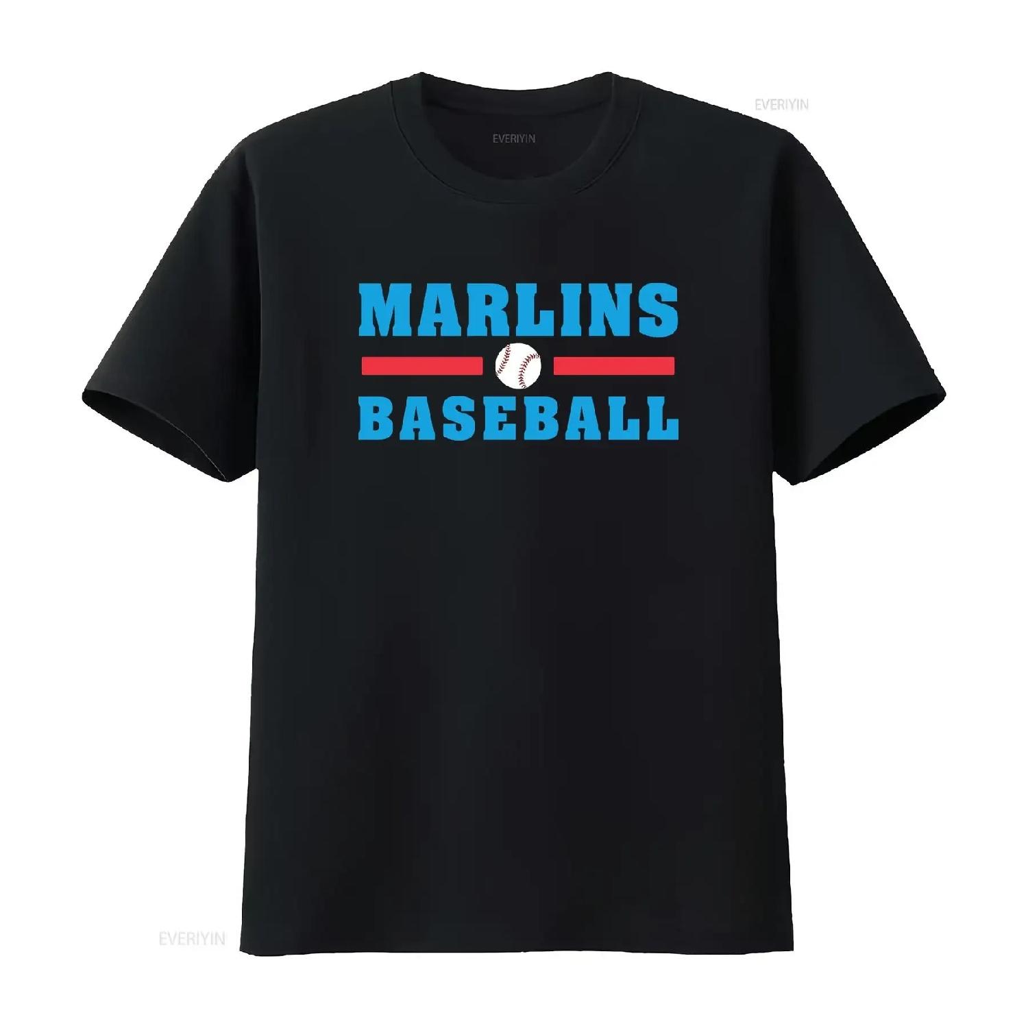 

Бейсболка Marlins футболка винтажная стираная с небольшим принтом удобная универсальная мягкий топ для повседневной носки эластичная S чёрный