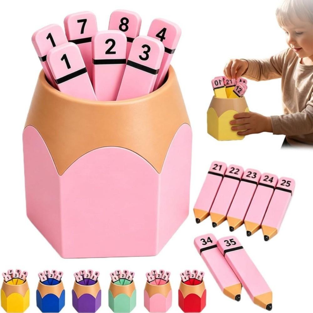 Montessori Mathe Sortierbrett Wiederverwendbares Zählset Schreibtisch-Ordnungsbehälter Zählbrett Pädagogisch