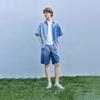 GAP Gradient Wash Loose Fit Denim Short Sleeve Casual Shirt Men shirts 891316