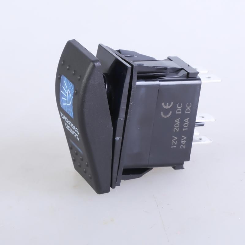 LED Light Waterproof Boats Marine Toggle Switches 5 Pins 2 Position Rocker Toggle Switches for Trucks Auto Motorcycle