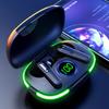 VAORLO Bezdrátová sluchátka Pro80 TWS Sluchátka s digitálním displejem Mini sluchátka do uší s mikrofonem HD RGB osvětlením pro všechny smartphony