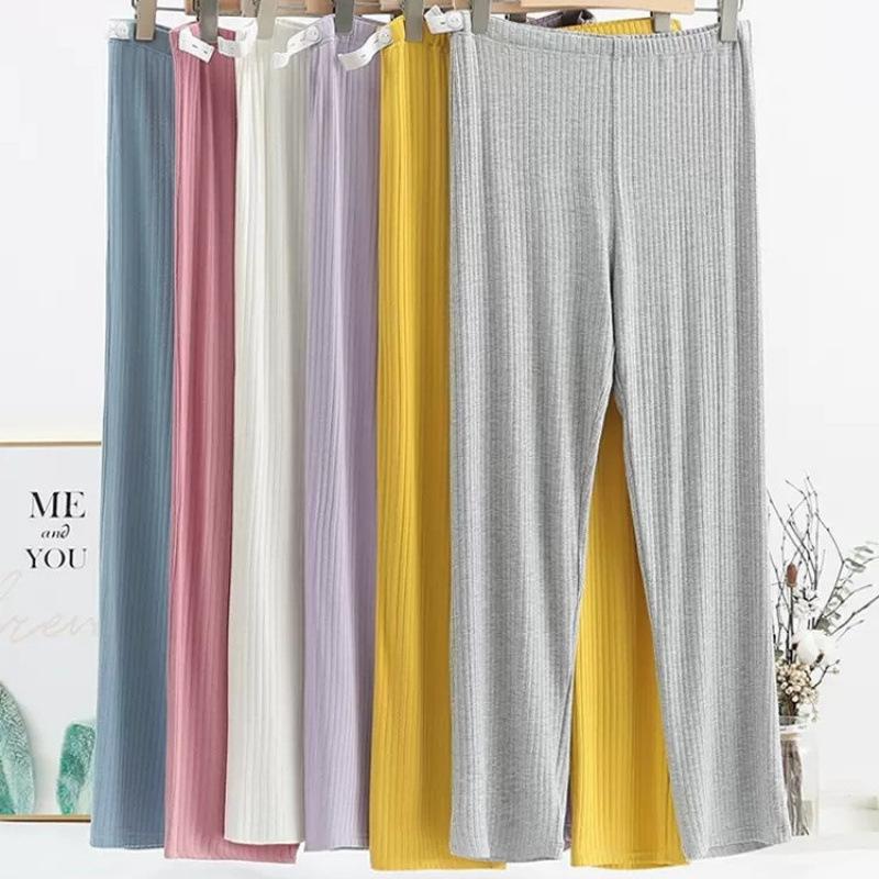 Summer Thin Modal Nursing Pajamas: Long Sleeve Set for Pregnant & Postpartum Women