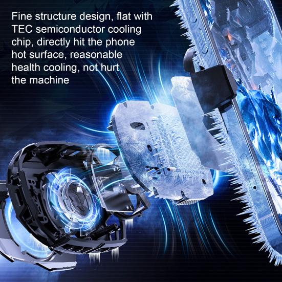 Langlebiger Handy-Kühler, Temperaturanzeige, Typ-C-Ladewärmeableitung