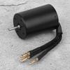 3650 Waterproof 4 Pole NonInductive Brushless Motor Accessory for 1 8 1 10 RC Car (Black)