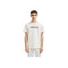 Moncler White Blurred Letter Logo Crew Neck Versatile Short Sleeve T-Shirt Men Tops K1-091-8C00005-89A17-034