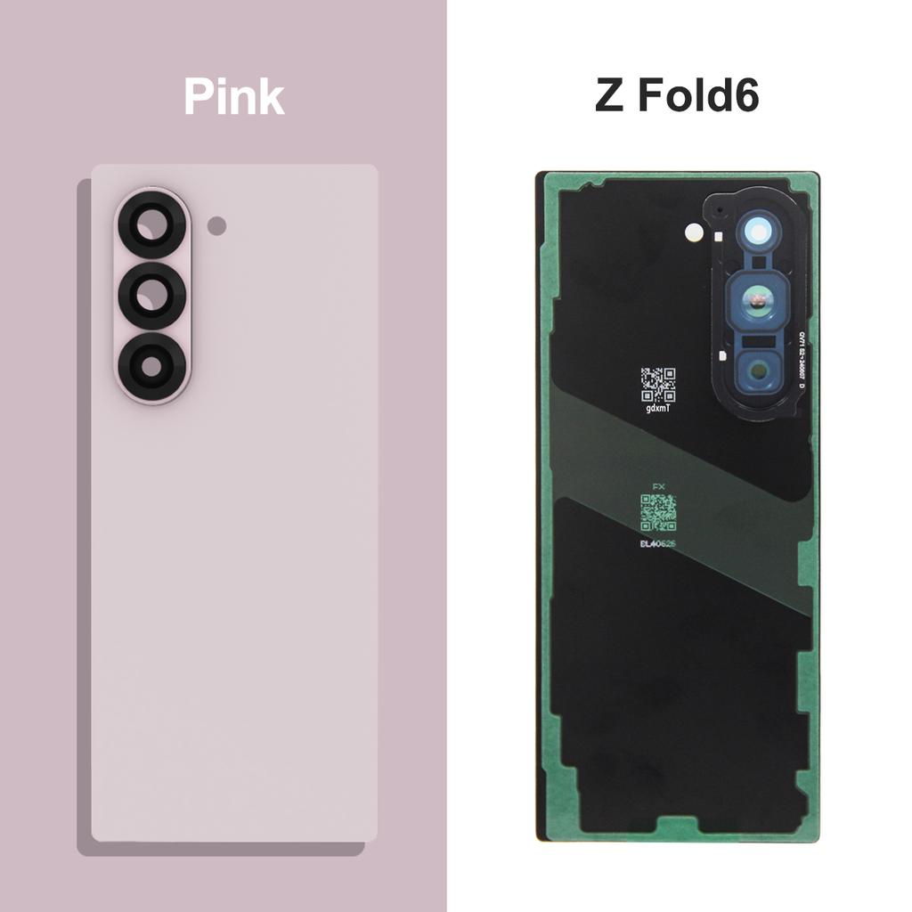 Per Samsung Z Fold5 Fold6 5G Cover Batteria in Vetro Pannello Alloggiamento Posteriore Parti Lente Fotocamera Per Z Fold 5 6 Cover Batteria