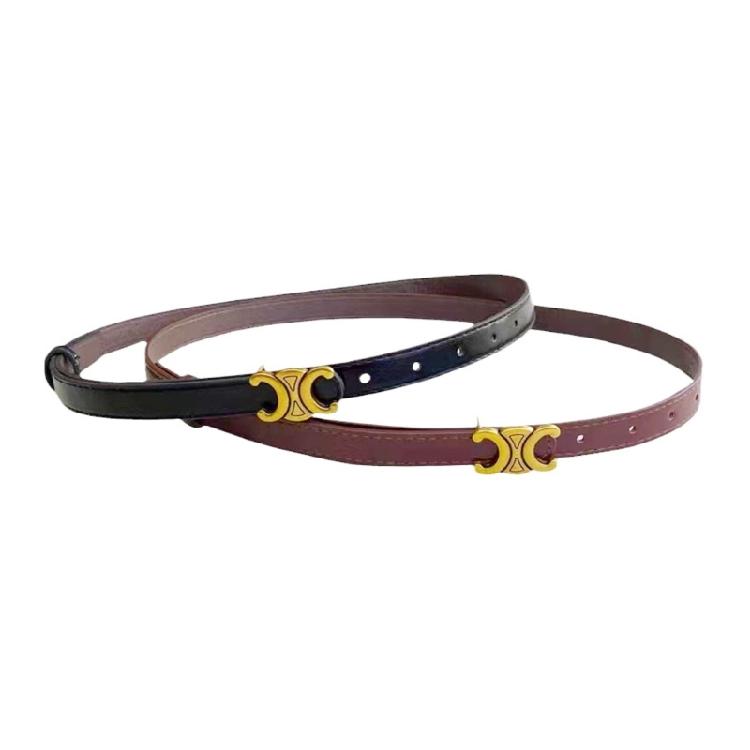 Stylish Women's Belt Waist Decoration with Sophisticated Double Half Arc Buckle for Contemporary Fashion Lady Girls