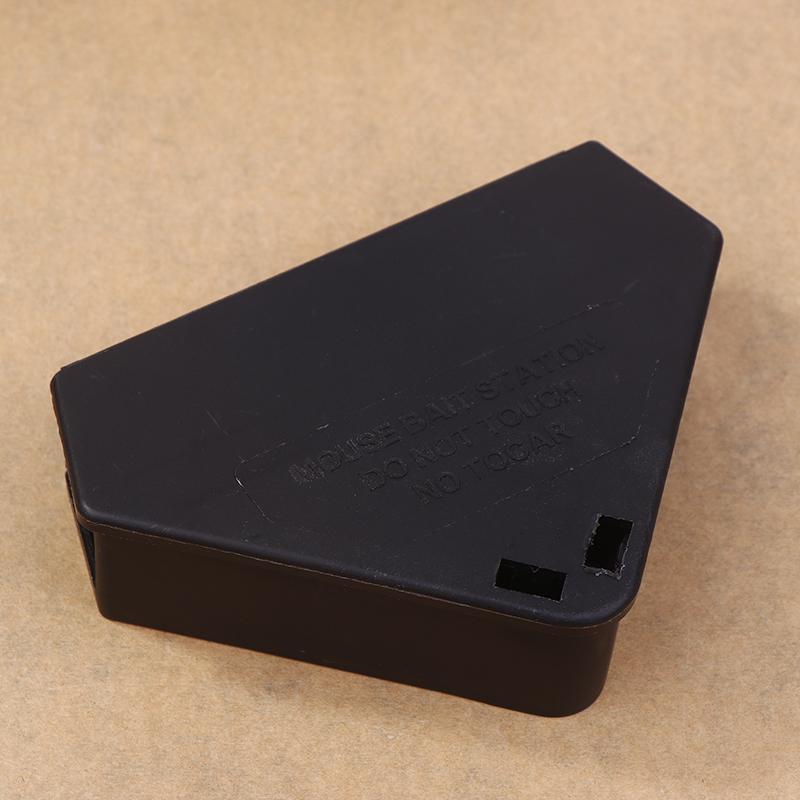Professional Home Rat Mouse Bait Block Trap Reusable Trap Station Box With Case For Key Triangle Shape Bait Station Trap