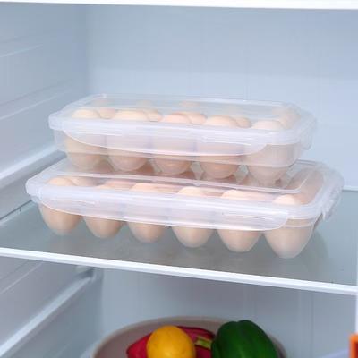 Eieraufbewahrungsbox, transparent, mit 18/10/8/4/3 Fächern, ideal für den Kühlschrank, zum Frischhalten von Eiern und für Outdoor-Aktivitäten wie Camping.