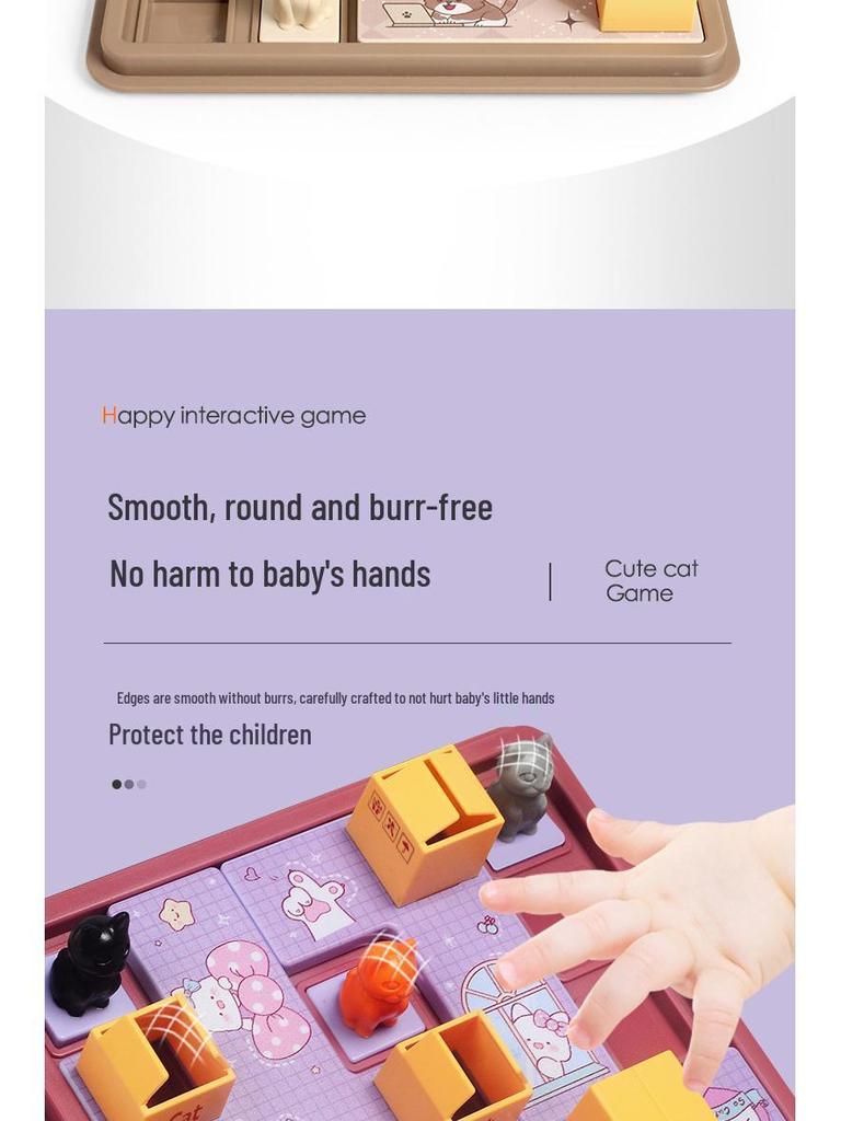 Hide & Seek Puzzle: Cat Logic Training Toy for Kids