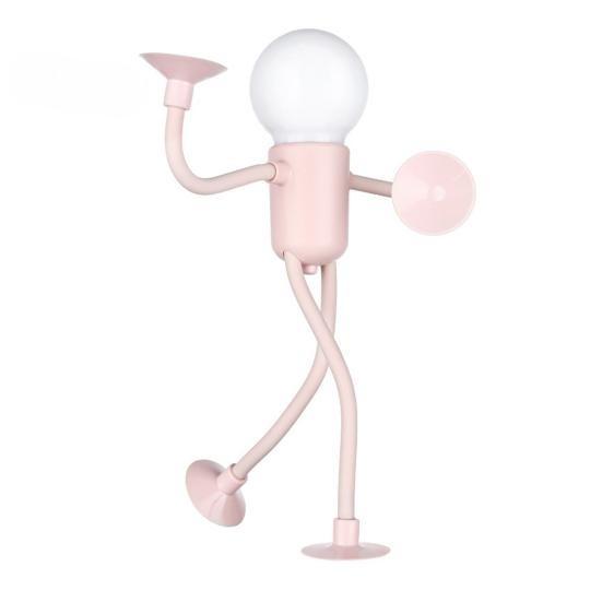 

Світлодіодна приліжкова лампа змінної форми. Смішний нічник із присоскою. М’яке світіння. DIY. Мила лампочка. Чоловічий міні-нічник. рожевий