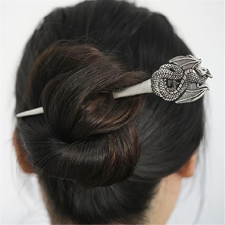 Metal Hair Pin Dragon Hair Stick Hair Styling Stick Western Hairpin Accessories