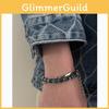 Gaguo Retro Hiphop Double Layer Geometric Stainless Steel Bracelet For Men And Women