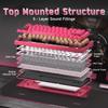 YUNZII RT75 PRO Wireless Gaming Rapid Hall Effect Mechanical Magnetic 8KHz Polling Rate 128K Adjustable RGB Compatible Autumn Magnetic Red Keyboard,