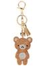 LUMIACTY Bear Key Chain Rhinestone Glitter Bag Charm, Gold
