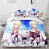 Genshin Impact Bedding Set Game 3d Print Bed Linen Quilt Soft Duvet Cover Sets Home Textile Queen King Size Girl Kids Room Decor