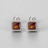 Colorful Zircon Screw Back Stud Earrings For Women Hypoallergenic Sleep Friendly Piercing Care Jewelry