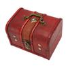 Wooden Storage Box Flip Open Type Vintage Jewelry Organize Case for Earring Coins L Size