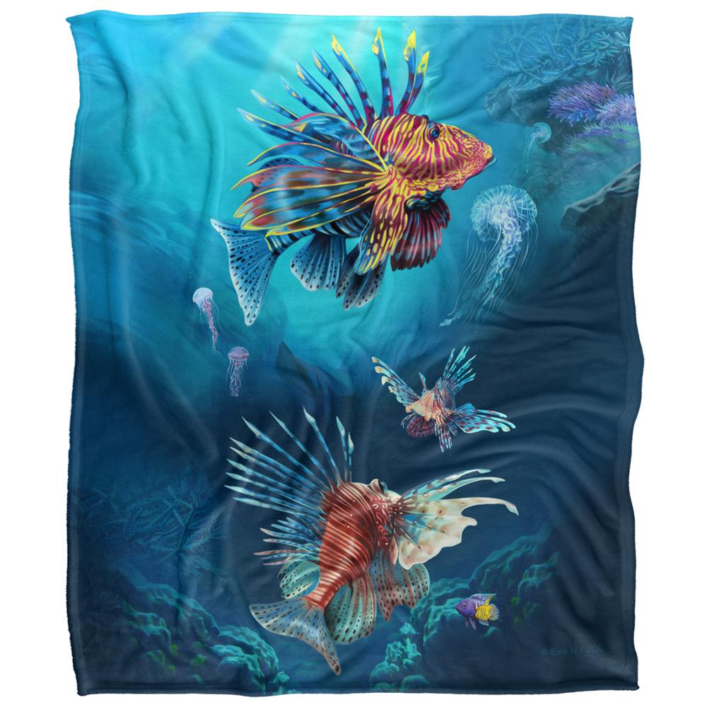 JQ Licensing En Silky Lionfish Supersoft Blanket
