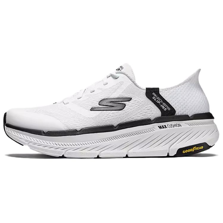 Skechers Maximale Dämpfung Premier 2.0 Leicht Bequem Stoßdämpfend Langlebig Niedrig geschnitten Laufschuhe Herren Sneaker Weiß Schwarz 220526WW-WBK