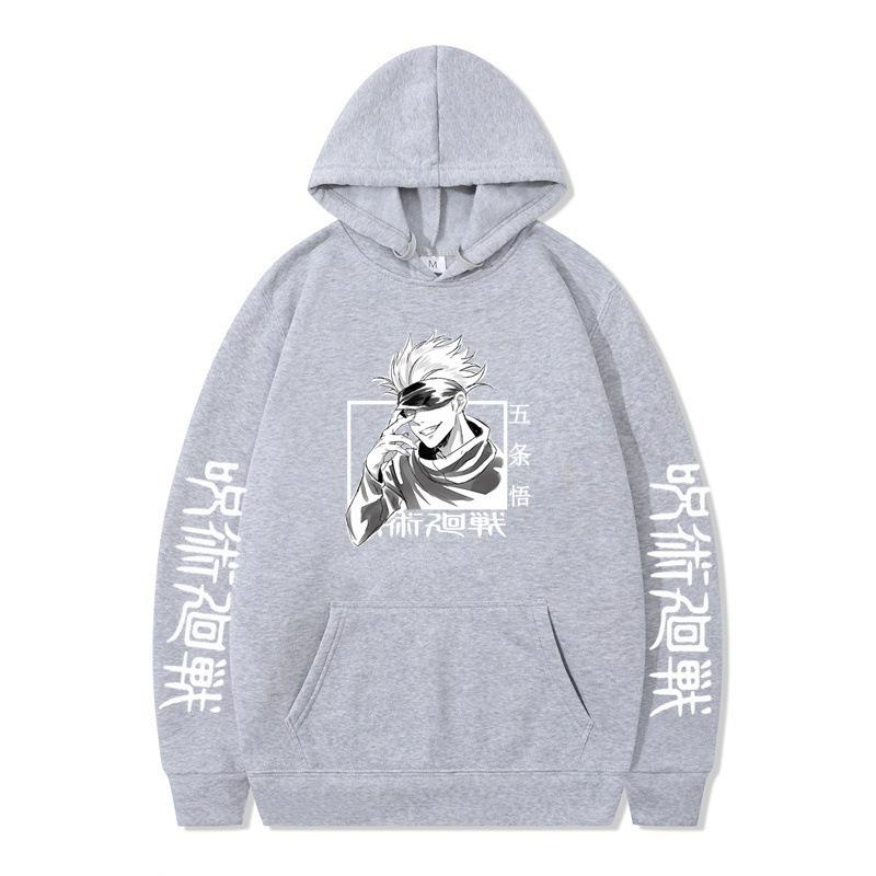 Jujutsu Kaisen Gojo Satoru Hoodie Fashion Design Men's Women's Sweatshirt Fleece Oversized Couples Casual Streetwear Hoodies
