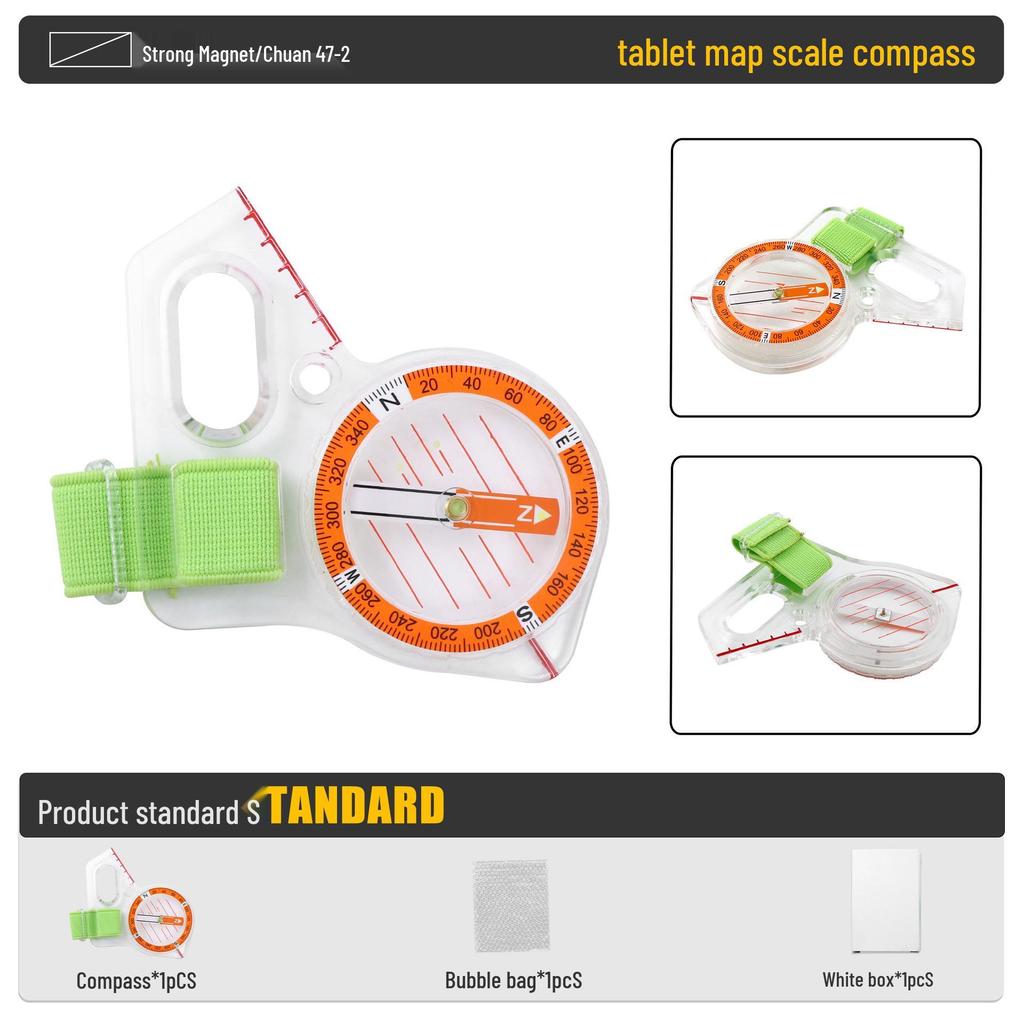 Introducing the IJ47-2 Thumb Compass: Professional-Grade Map Scale Compass for Outdoor and Teaching Use.