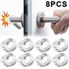 8/1Pcs Door Stops Punch-free Door Handle Buffer Wall Protection Transparent Doorknob Bumper For Walls Furniture Protector Pad